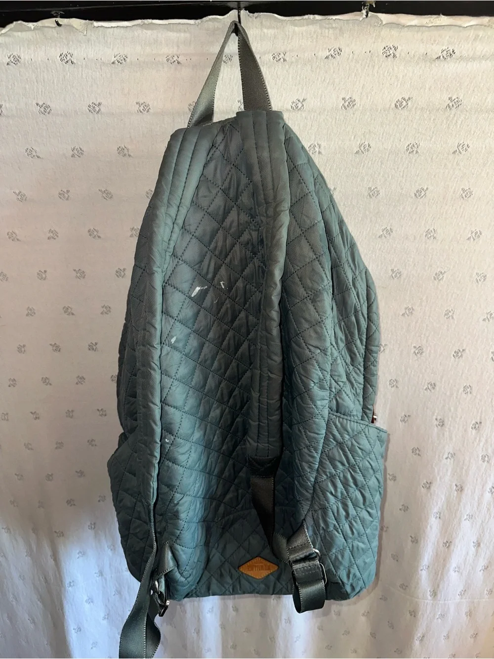 MZ Wallace Quilted Blue Backpack